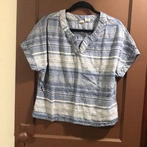 Denim striped T-shirt